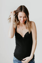 Midnight Black Nursing Tank- luxury bamboo
