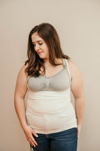 Lily White Nursing Tank- luxury bamboo