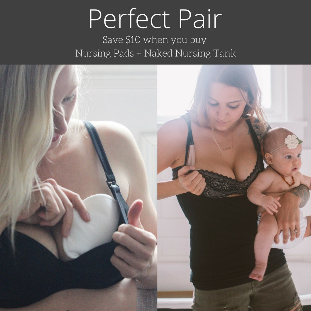 Perfect Pair - Bamboo Nursing Pads + Classic Cotton Tank *SAVE $10*