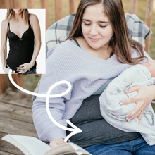 *Orange Shirt Day- Naked Nursing Tank, Organic Cotton -Pumpkin Spice